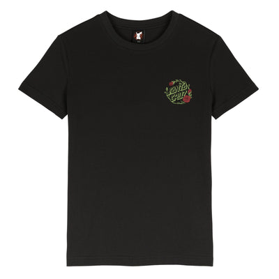 Santa Cruz X Pokémon Bulbasaur Dot Womens T-Shirt - Black
