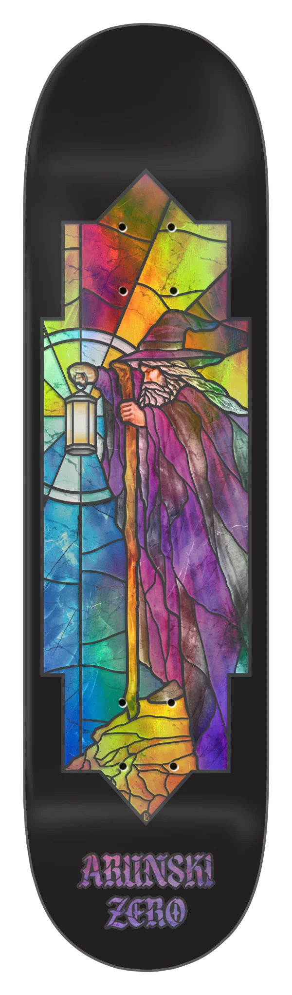 Zero Stained Glass Adam Arunski Skateboard Deck - 8.5