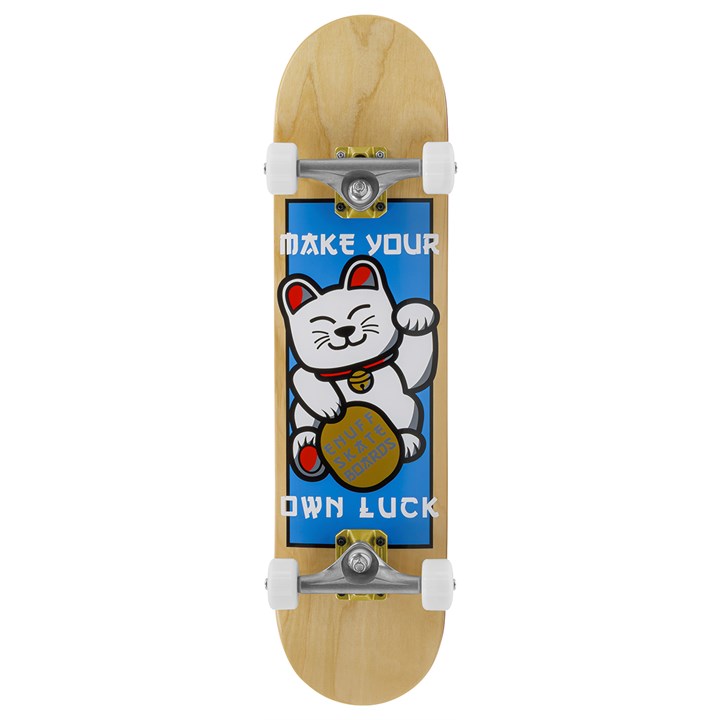 Enuff Lucky Cat Natural Skateboard - 8.0