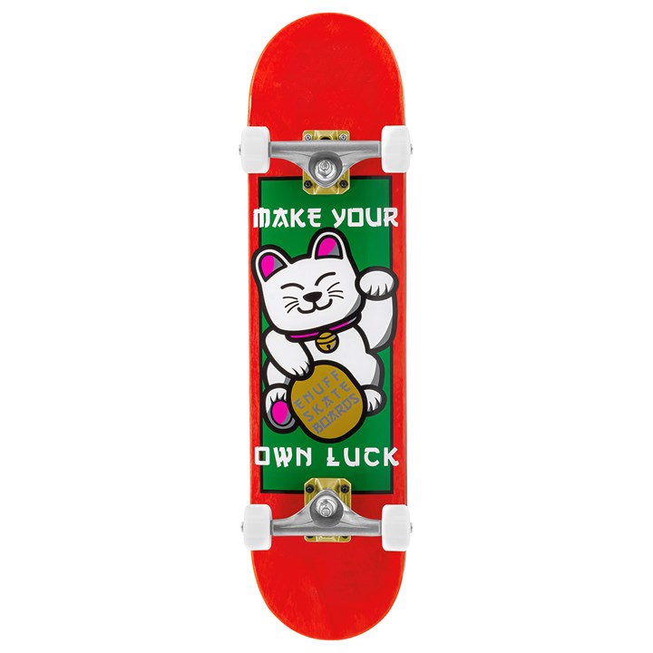 Enuff Lucky Cat Red Skateboard - 8.0