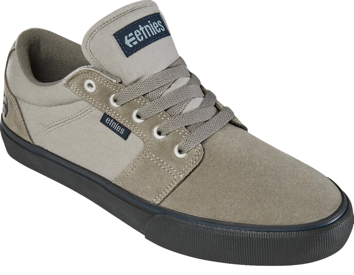 Etnies Barge LS Skate Shoes - Warm Grey/Black