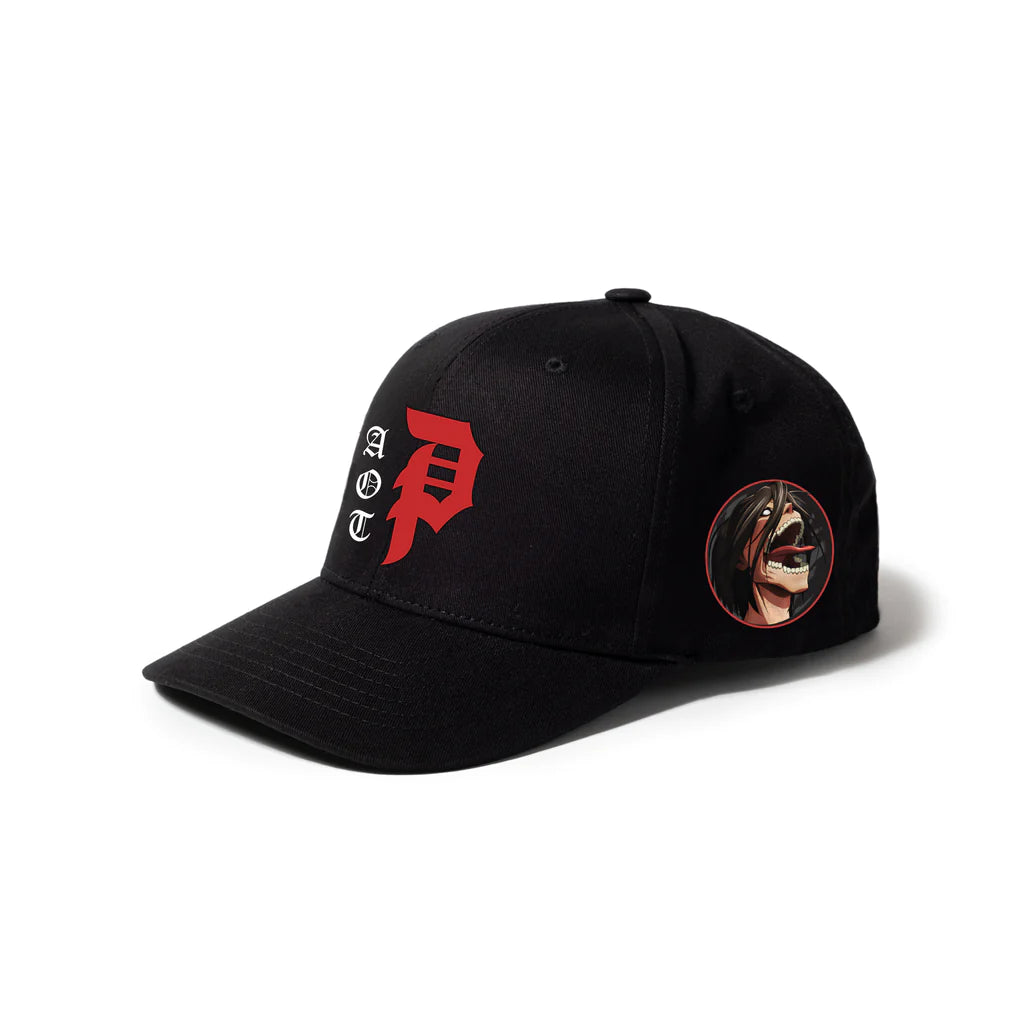 Primitive X Attack On Titan Titans Snapback Black