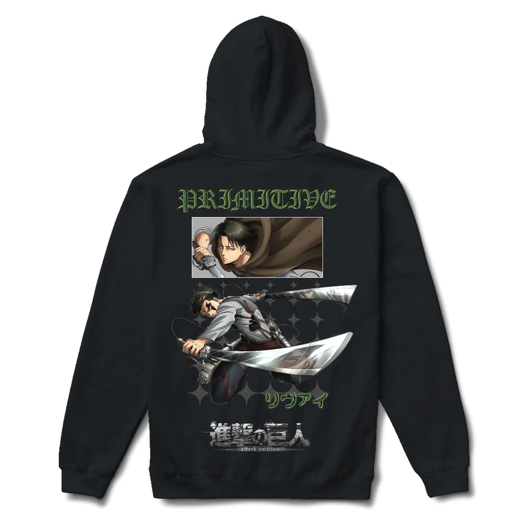 Primitive X Attack On Titan Scout Hoodie Black