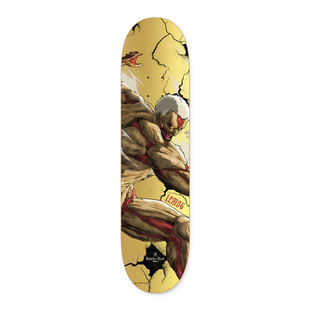 Primitive X Attack On Titan Harden Lemos Skateboard Deck 8.38