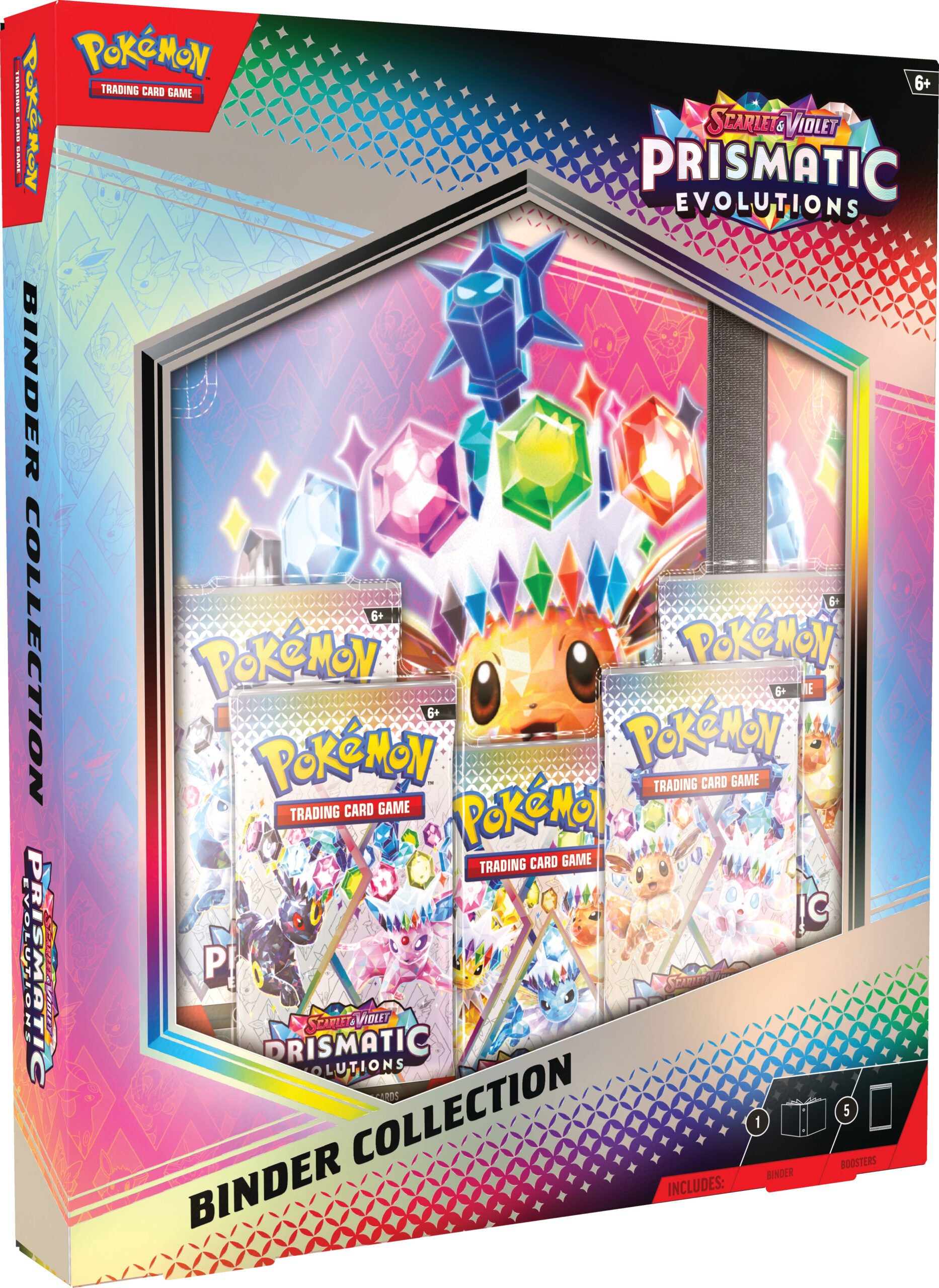 pokemon card binder uk Pokémon TCG: Scarlet & Violet Prismatic Evolutions Binder Collection