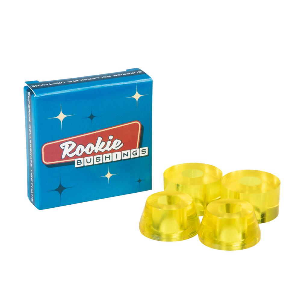 Rookie Conical & Barrel Clear Yellow 85a Quad Skate Bushings Slick's