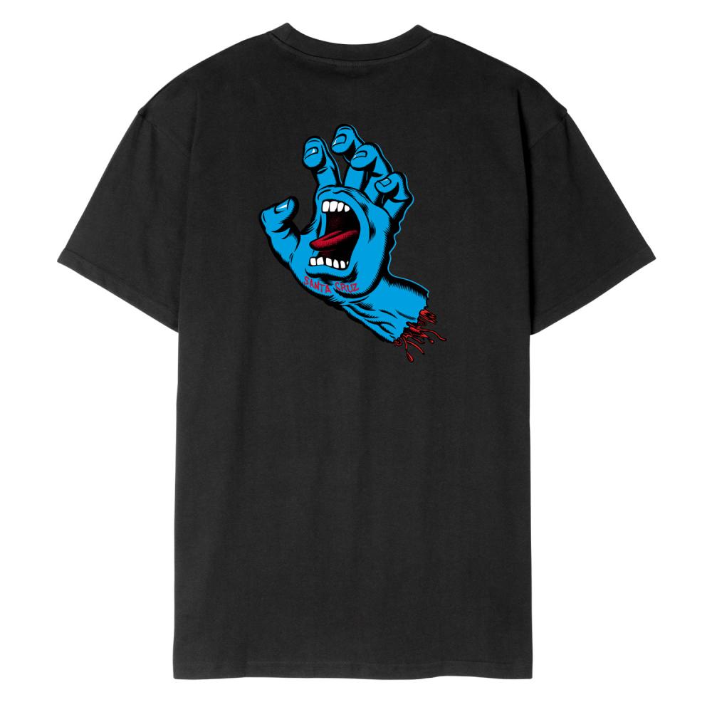 Santa Cruz Men's Off-White Graphic Tee – Screaming Hand Chest Print main image 1