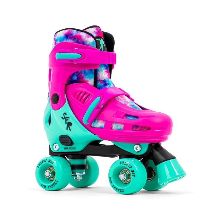 SFR Hurricane IV Adjustable Roller Skates TieDye Slick's Skate Store