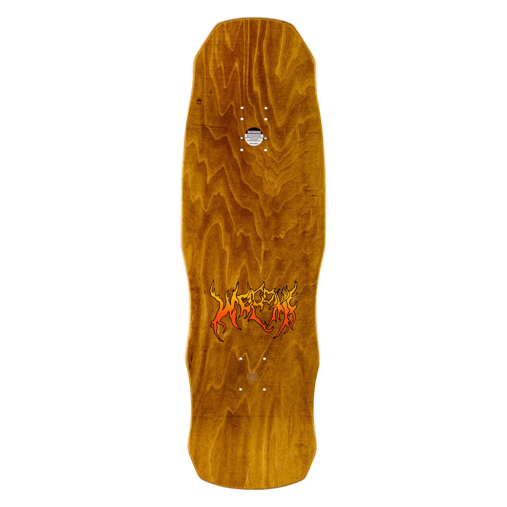 Welcome Fire Breather On Dark Lord Teal Skateboard Deck - 9.75"