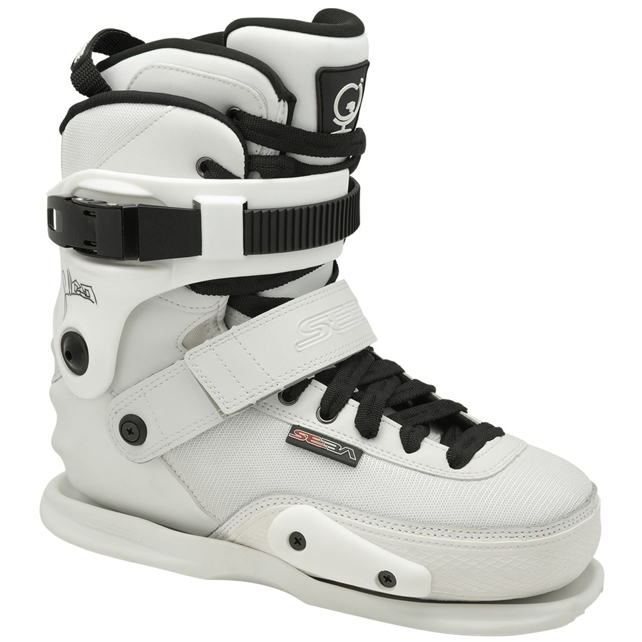 Seba CJ2 Prime Aggressive Skates Boot Only White Slick's Skate Store