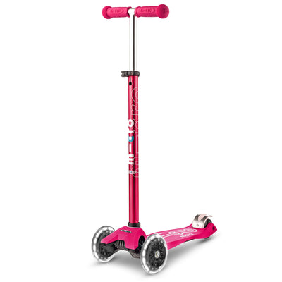 Maxi Micro Deluxe LED Scooter - Pink