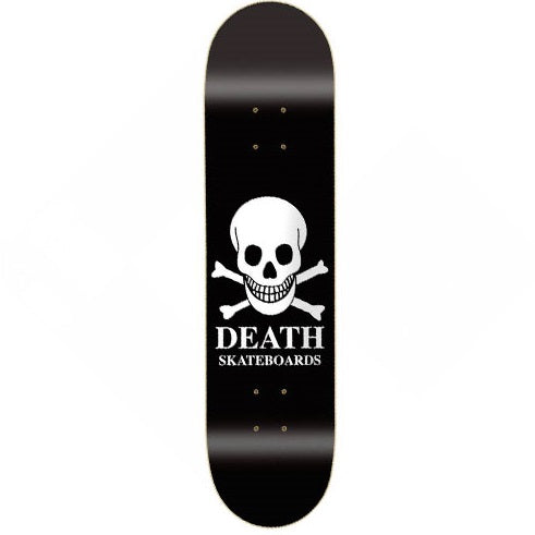 Death OG Black Skull Skateboard Deck - 8.0"