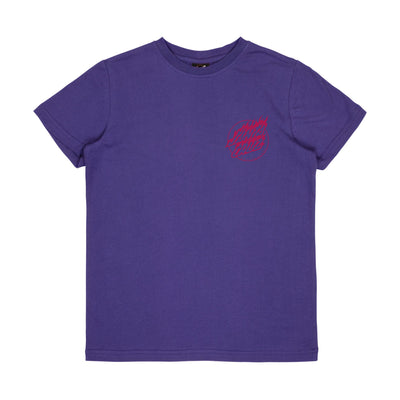 Santa Cruz X Pokémon Charmander Flame Dot Youth T-Shirt - Purple