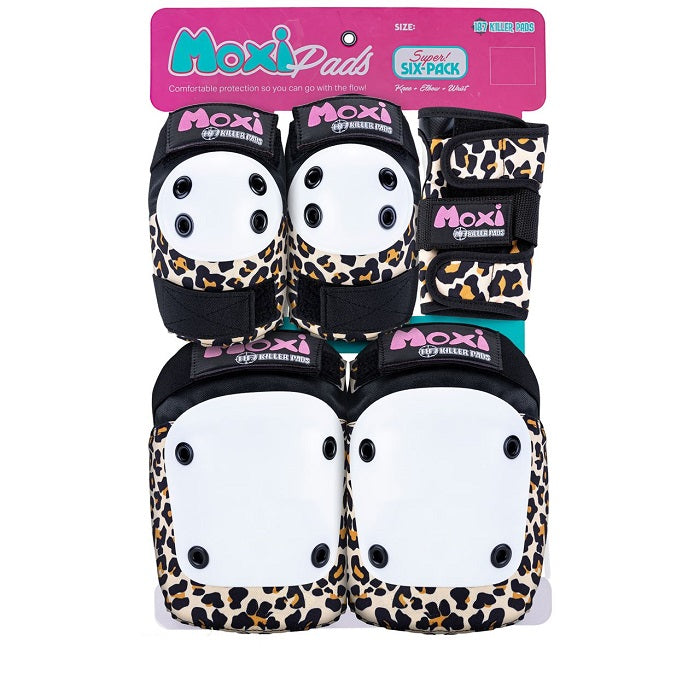 187 Killer Pads X Moxi Super Six Pad Set - Leopard – Slick's Skate
