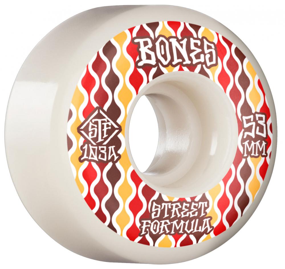 Bones STF Retros V2 Locks Skateboard Wheels 53mm 103a Slick's Skate Store