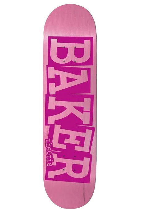 Baker Theotis Beasley Ribbon Pink Veneer Skateboard Deck - 8.0