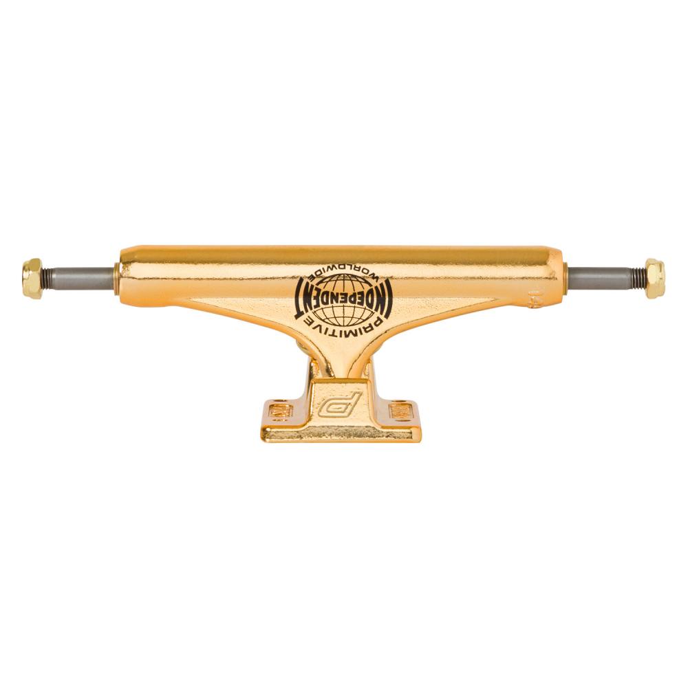 Independent X Primitive Stage 11 Gold Mid Skateboard Trucks 144mm