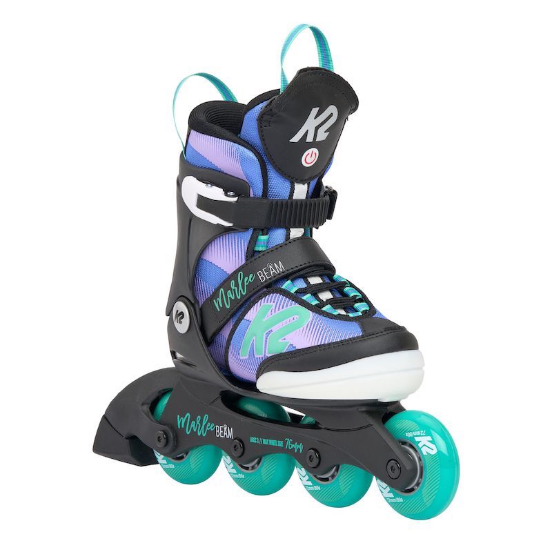 K2 Marlee Beam Adjustable Size Skates - Purple/Blue
