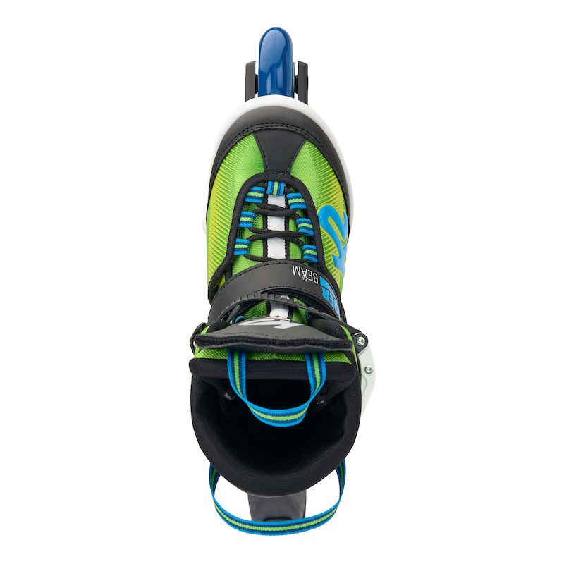 K2 Raider Beam Adjustable Size Skates - Green/Blue