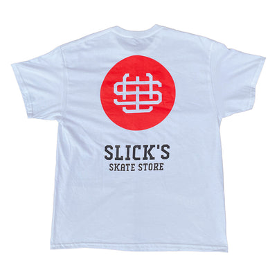 Slicks Skate Store London Monogram T Shirt White