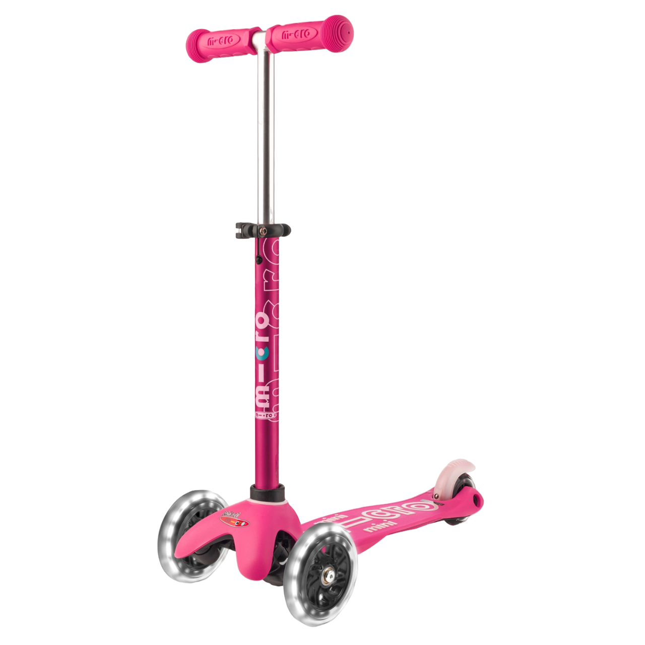 Mini Micro Deluxe LED Scooter - Pink  Slick's Skate Store