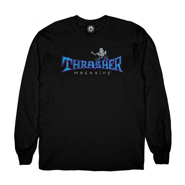 Thrasher Gonz Thumbs Up Long Sleeve T-Shirt - Black