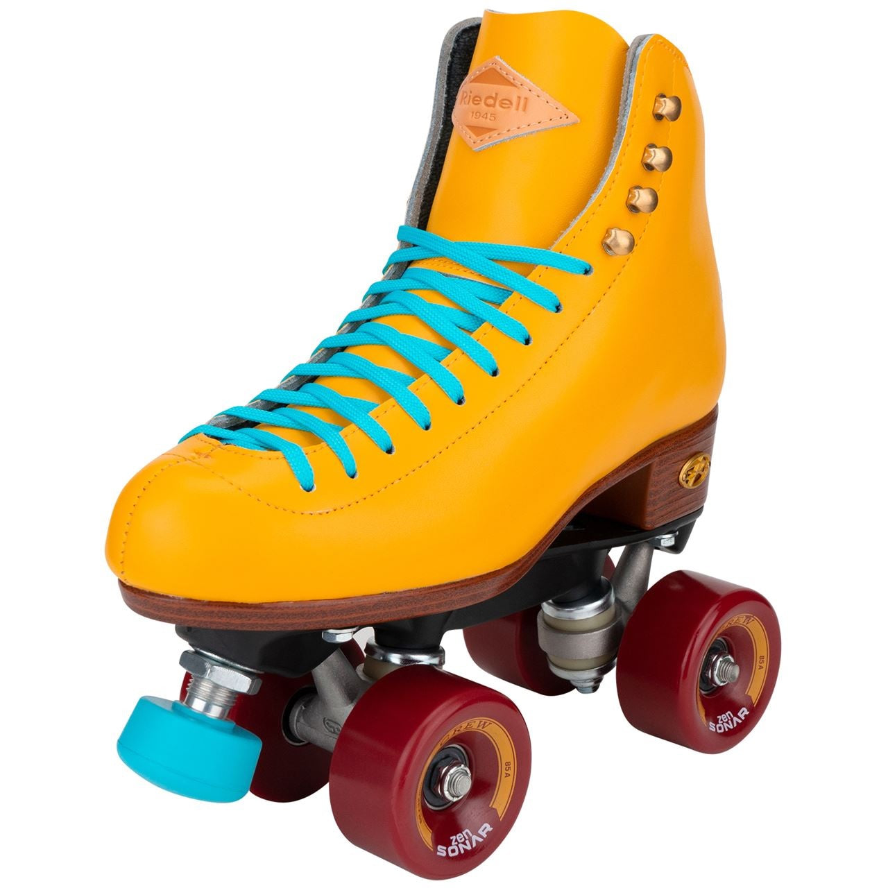 Riedell Crew Roller Skates Turmeric Yellow Slick's Skate Store