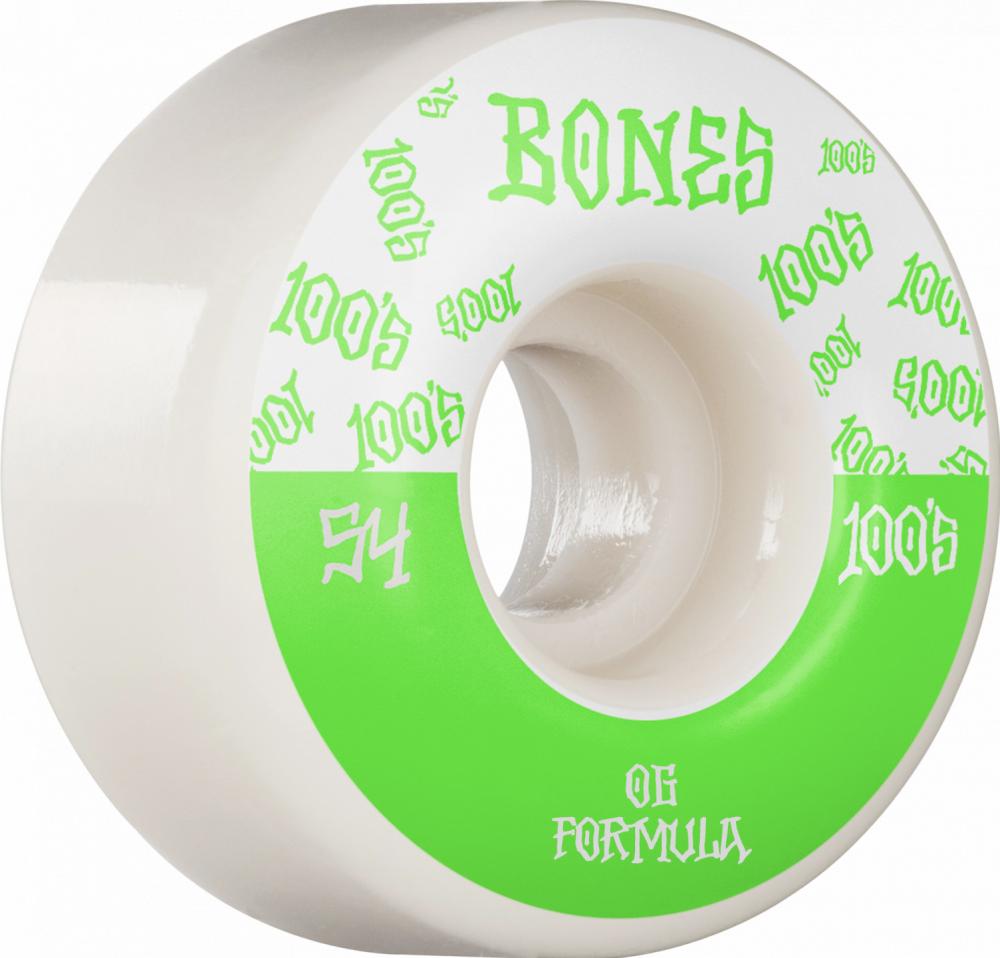 Bones 100's #13 V4 Wide Skateboard Wheels - 54mm