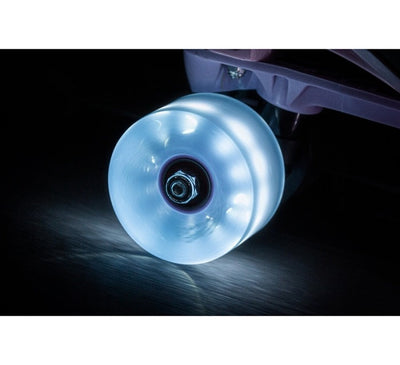 Chaya Neons LED Light Up Roller Skate Wheels Blue 65mm 78a - 4 Pack