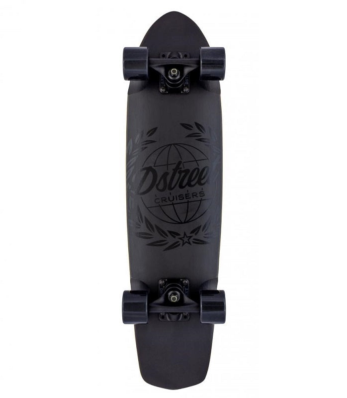 D Street Atlas Black Cruiser Skateboard - 28"