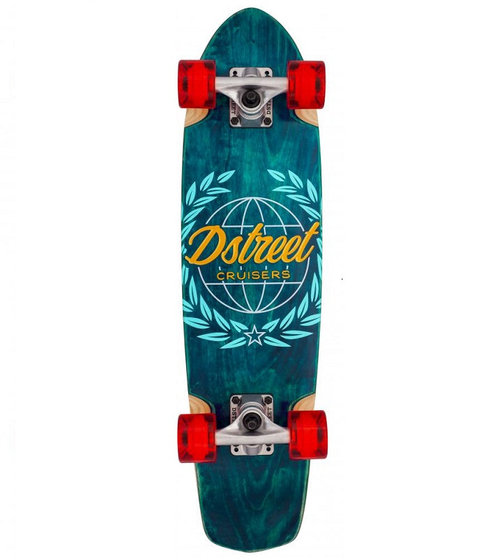 D Street Atlas Blue Cruiser Skateboard - 28"