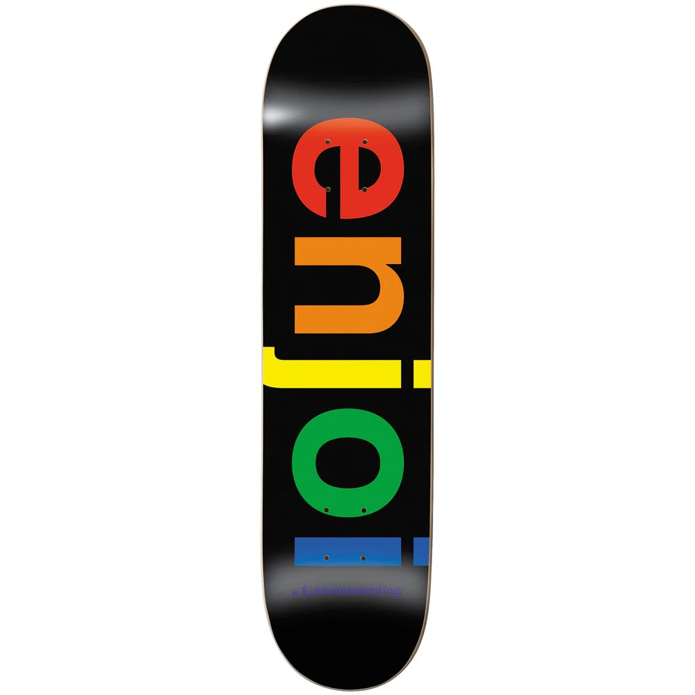 Enjoi Spectrum R7 Black Skateboard Deck - 8.0"