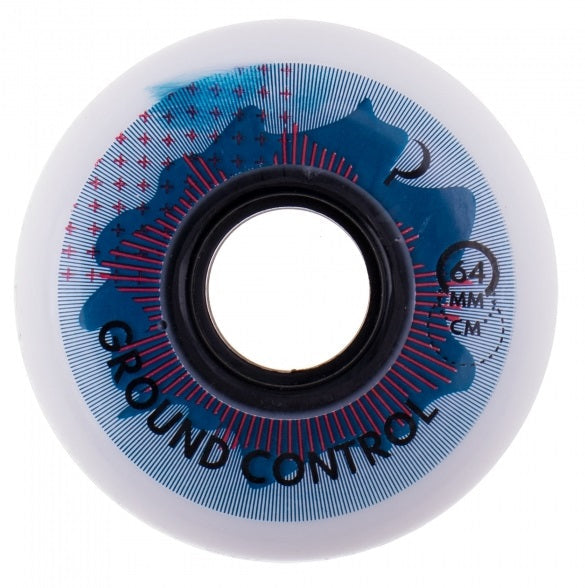 Ground Control Turbulence White Wheels 64mm 90a - Set of Four