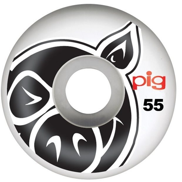 Pig Head Natural Skateboard Wheels - 55mm