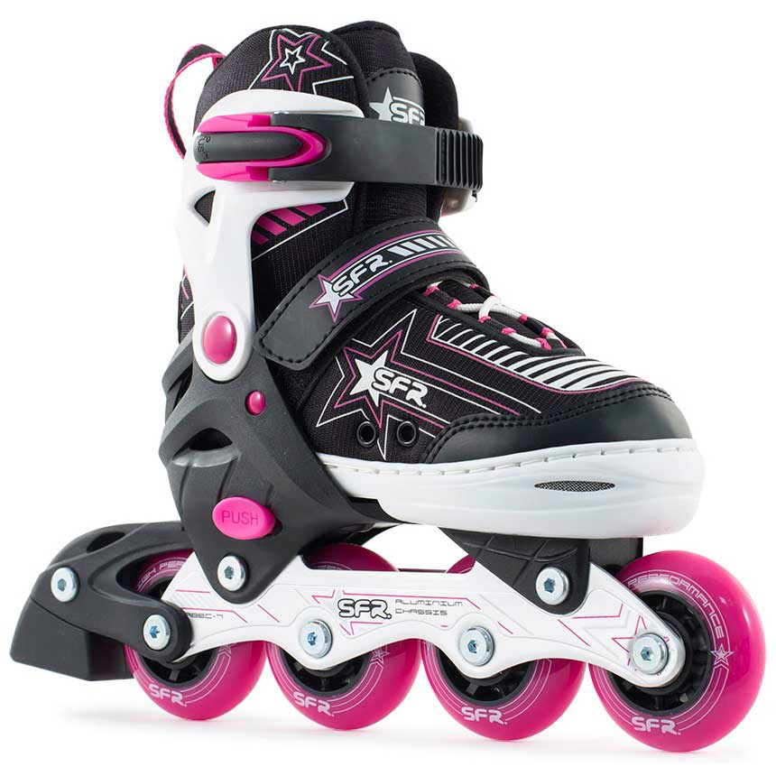 Sfr Pulsar Adjustable Size Inline Skates - Pink
