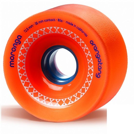 Orangatang Moronga Longboard Wheels - Orange 72.5mm 80a