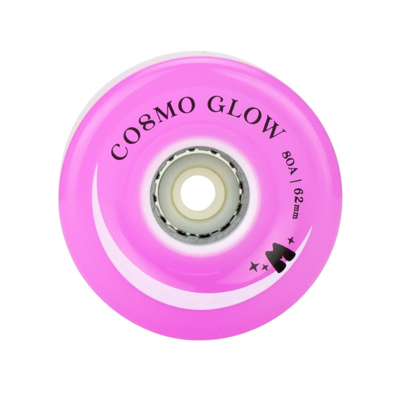 Moxi Cosmo Glow LED Light Up Roller Skate Wheels Purple Haze 62mm 80a Slick's Skate Store