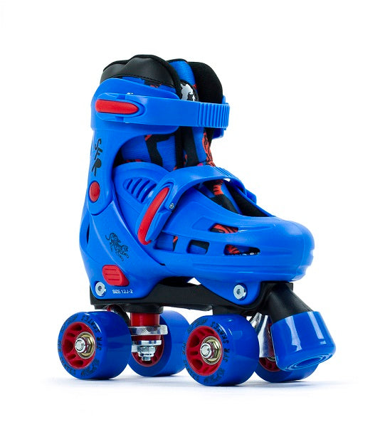 SFR Storm IV Adjustable Roller Skates Blue/Red Slick's Skate Store