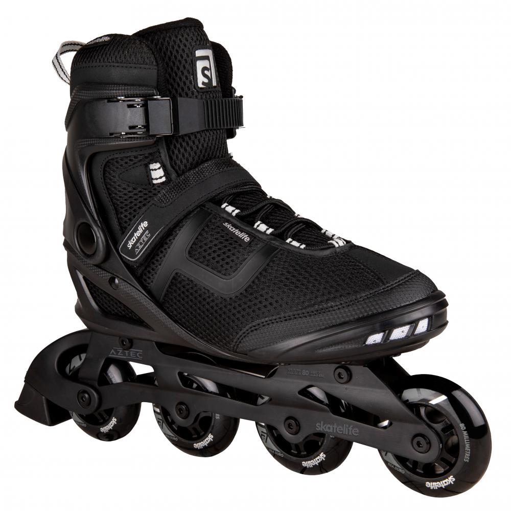 Skatelife Aztec Inline Skates Black/Silver Slick's Skate Store