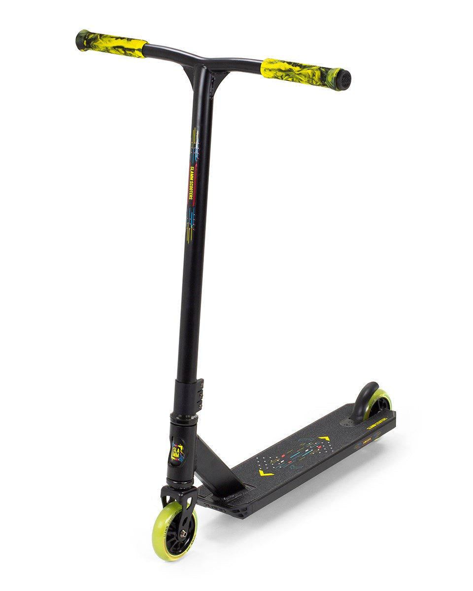 Slamm Classic V9 Stunt Scooter Black/Yellow Slick's Skate Store