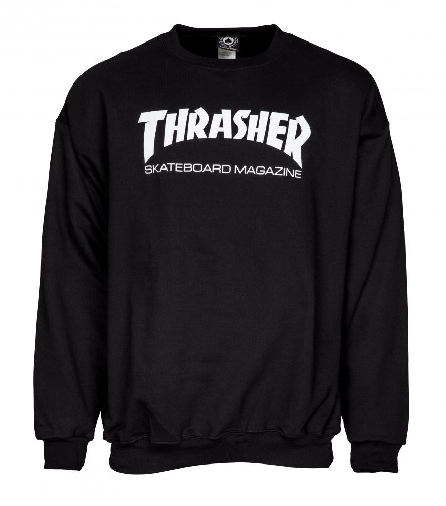 Thrasher Skate Mag Logo Crew - Black