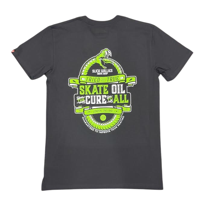 Slick's Skate Store Snake T-Shirt - Black