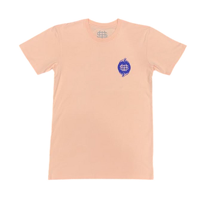 Slick's Skate Store Snake T-Shirt - Pale Pink