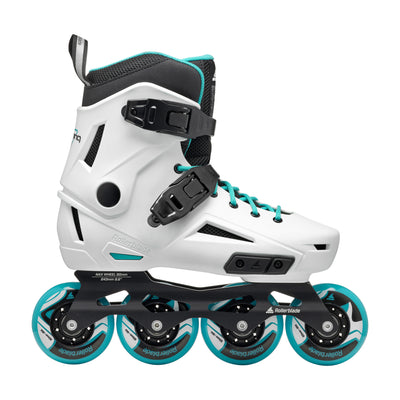 Rollerblade Lightning 80 Women's Inline Skates - White/Aqua
