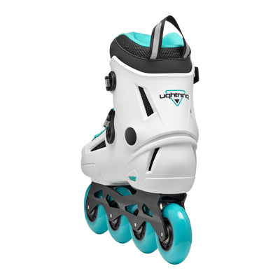 Rollerblade Lightning 80 Women's Inline Skates - White/Aqua