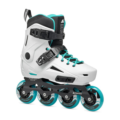 Rollerblade Lightning 80 Women's Inline Skates - White/Aqua