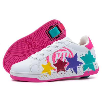 Breezy Rollers Splash - White/Pink