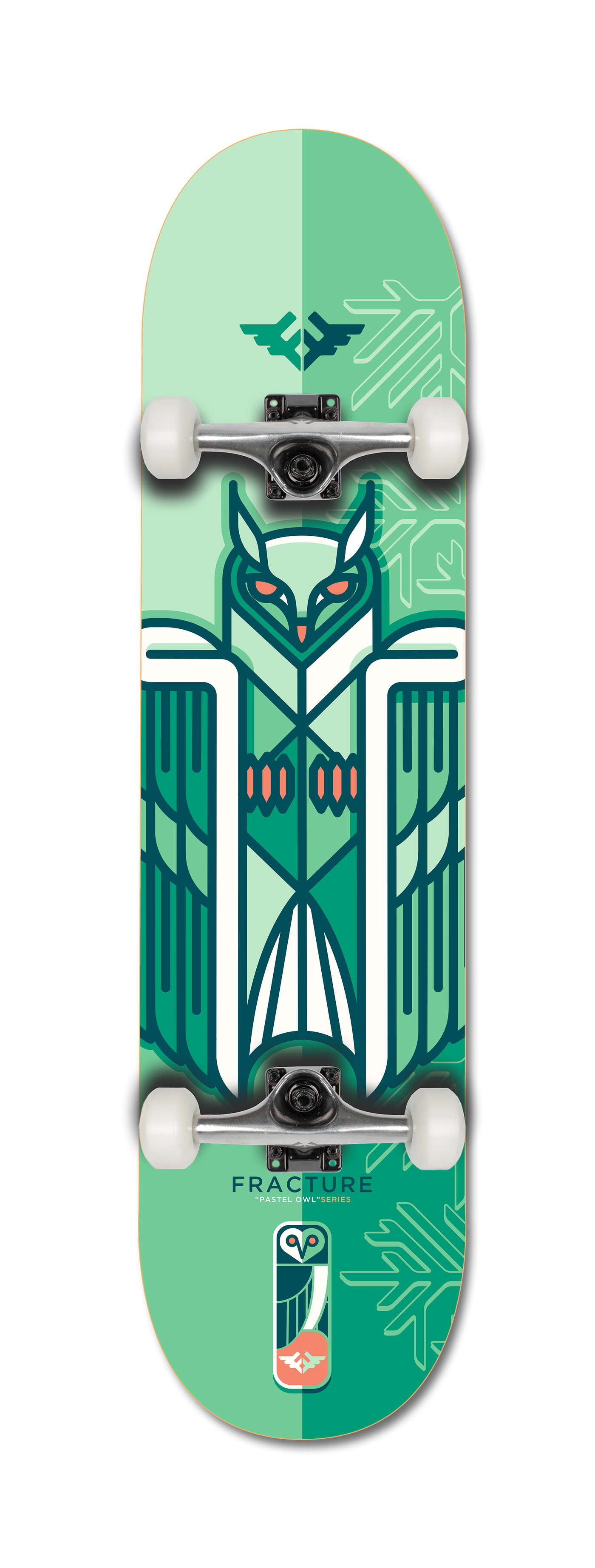 Fracture X Jono Wood Green Complete Skateboard - 8.25"