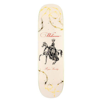 Welcome Cowgirl Ryan Townley on Enenra Bone/Gold Foil Skateboard Deck - 8.5"