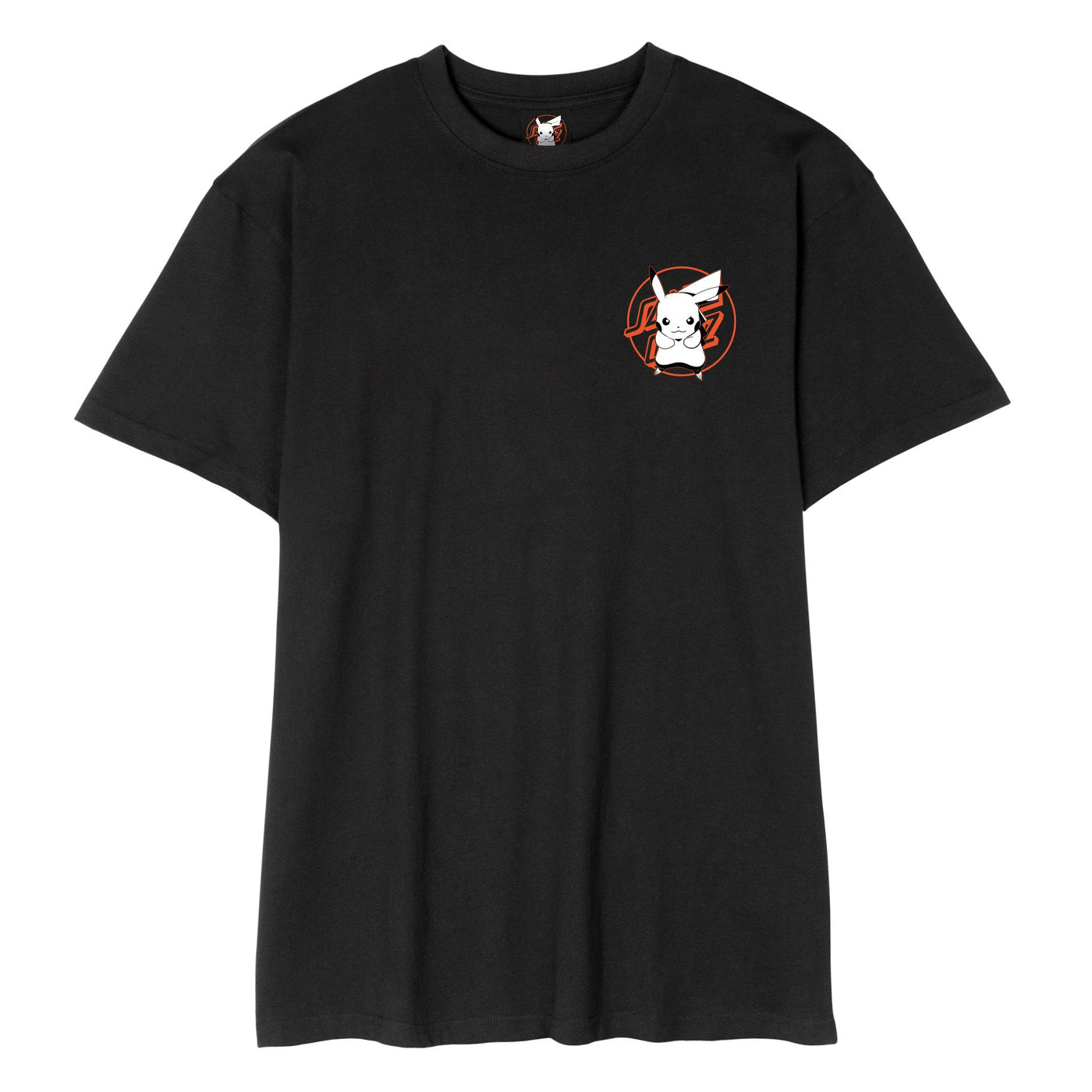 Camiseta Santa Cruz X Pokémon Pikachu - Negro